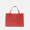 CUOIERIA FIORENTINA BEAUTY TOTE - CORAL