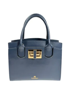 CUOIERIA FIORENTINA BELLA MINI TOTE - NAVY