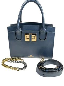 CUOIERIA FIORENTINA BELLA MINI TOTE - NAVY