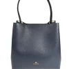 CUOIERIA FIORENTINA CANDY BUCKET BAG - NAVY
