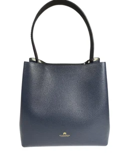 CUOIERIA FIORENTINA CANDY BUCKET BAG - NAVY