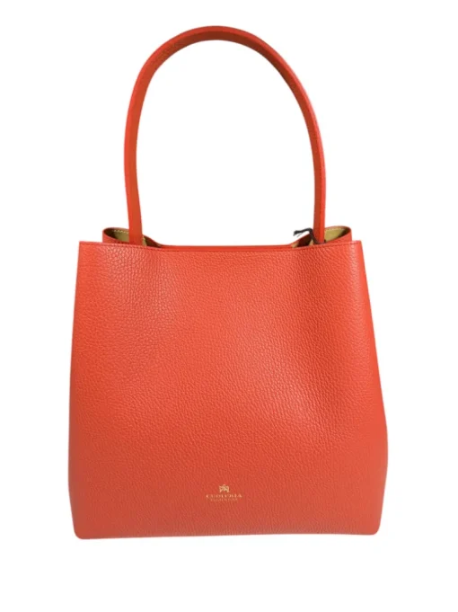 CUOIERIA FIORENTINA CANDY BUCKET BAG - PAPAYA