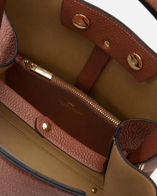 CUOIERIA FIORENTINA CANDY BUCKET BAG - CARAMEL