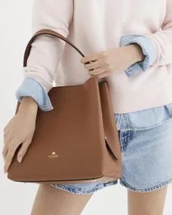 CUOIERIA FIORENTINA CANDY BUCKET BAG - CARAMEL