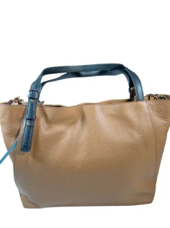 CUOIERIA FIORENTINA COQUETTE SHOPPING BAG - CARAMEL