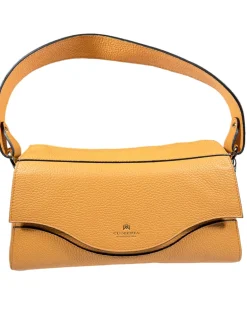 CUOIERIA FIORENTINA CORA FLAP BAGUETTE BAG - APRICOT