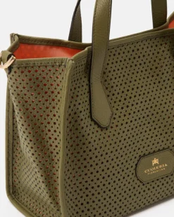 CUOIERIA FIORENTINA DORA TOTE - MILITARE