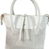 CUOIERIA FIORENTINA HOLLY MEDIUM TOTE - WHITE