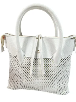 CUOIERIA FIORENTINA HOLLY MEDIUM TOTE - WHITE