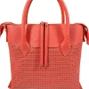 CUOIERIA FIORENTINA HOLLY MEDIUM TOTE - PAPAYA