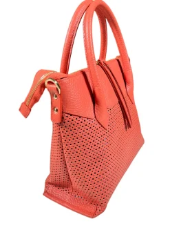 CUOIERIA FIORENTINA HOLLY MEDIUM TOTE - PAPAYA