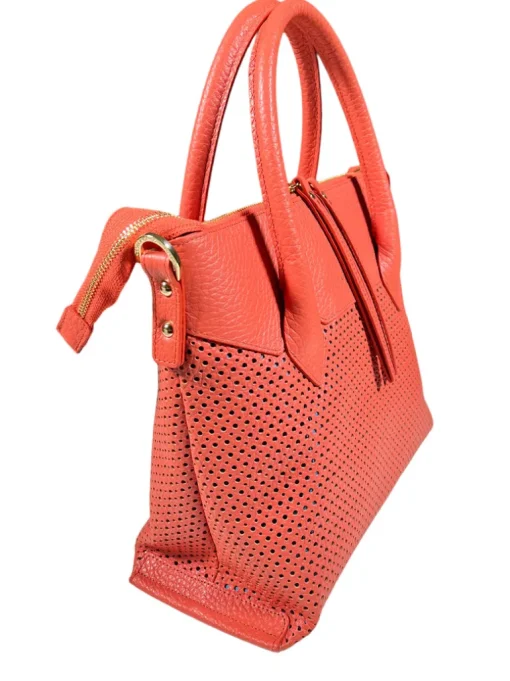 CUOIERIA FIORENTINA HOLLY MEDIUM TOTE - PAPAYA