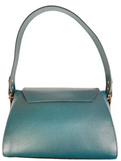 CUOIERIA FIORENTINA MALA SMALL FLAP BAG - PETROLIO