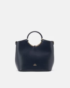 CUOIERIA FIORENTINA OBLO TOTE - NAVY