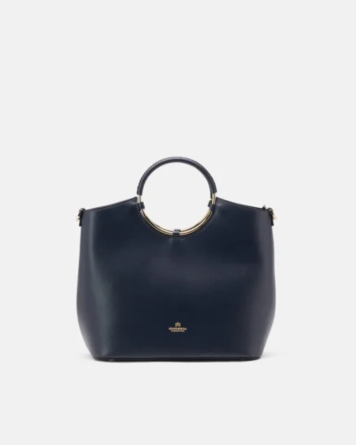 CUOIERIA FIORENTINA OBLO TOTE - NAVY