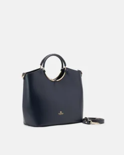 CUOIERIA FIORENTINA OBLO TOTE - NAVY