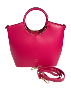 CUOIERIA FIORENTINA OBLO TOTE - FUCSIA