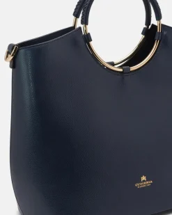 CUOIERIA FIORENTINA OBLO TOTE - NAVY