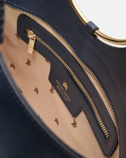 CUOIERIA FIORENTINA OBLO TOTE - NAVY