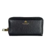 CUOIERIA FIORENTINA SMALL ZIP AROUND WALLET - NAVY