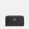 CUOIERIA FIORENTINA ZIP WALLET - BLACK