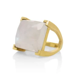 DEAN DAVIDSON GOLD PLAZA RING - MOONSTONE