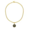 DEAN DAVIDSON SIGNATURE GOLD COLLAR NECKLACE - LABRADORITE