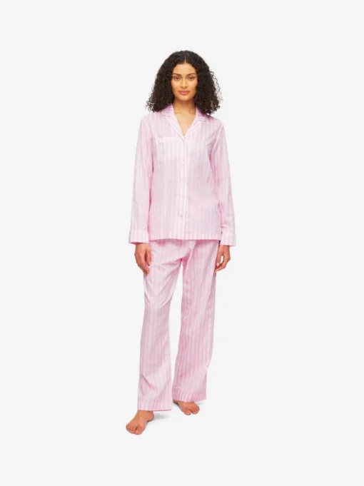 DEREK ROSE CAPRI 20 WOMEN'S PAJAMA SET - PINK