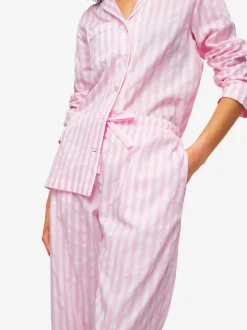 DEREK ROSE CAPRI 20 WOMEN'S PAJAMA SET - PINK