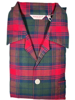 DEREK ROSE KELBURN 37 MEN'S PAJAMA SET - RED