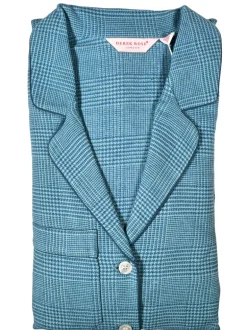 DEREK ROSE KELBURN 34 WOMEN'S PAJAMA SET - BLUE
