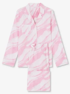 DEREK ROSE LEDBURY 38 WOMEN'S PAJAMA SET - PINK
