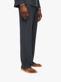 DEREK ROSE MARLOWE 1 MEN'S PAJAMA SET - ANTHRACITE
