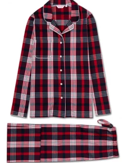 DEREK ROSE RANGA 40 MEN'S PAJAMA SET - RED