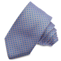 DION SILK TIE - BLUETTE MICRO QUAD