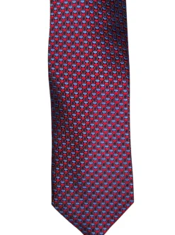 DION SILK TIE - ROSETTO CONCENTRIC CIRCLES