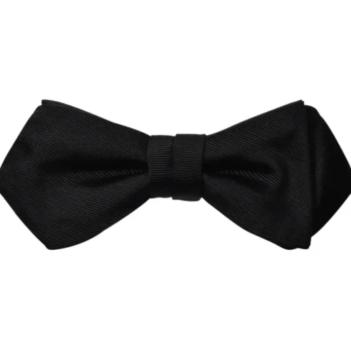 DION SILK TWILL FORMAL BOWTIE - BLACK