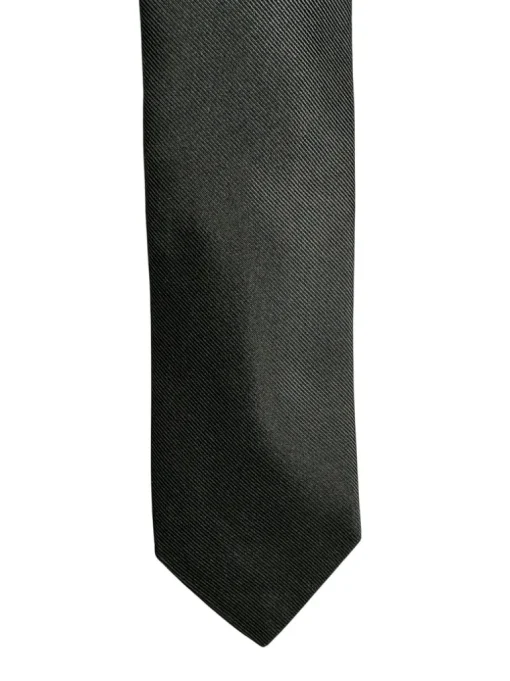 DION SILK TWILL FORMAL TIE - BLACK
