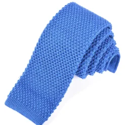 DION WOOL KNIT TIE - BLUE