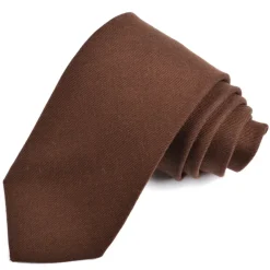 DION WOOL TIE - BROWN