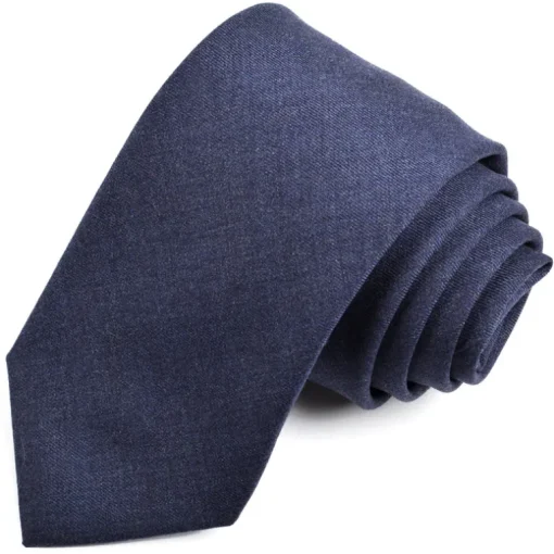 DION WOOL TIE - MARINE BLUE
