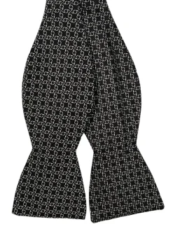 EDWARD ARMAH BOWTIE - BLACK PINWHEELS