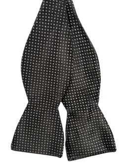 EDWARD ARMAH BOWTIE - BLACK/WHITE FANCY DOTS