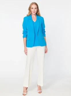 ESTELLE AND FINN FULL LEG PULL ON PANT - IVORY
