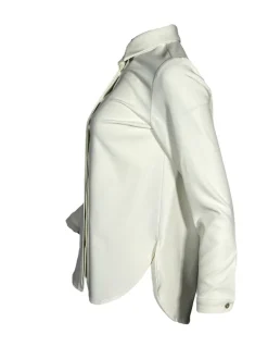 ESTELLE AND FINN SCOOP BOTTOM SHIRT - IVORY