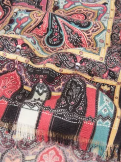 ETRO CASHMERE/SILK SCARF - PINK PAISLEY