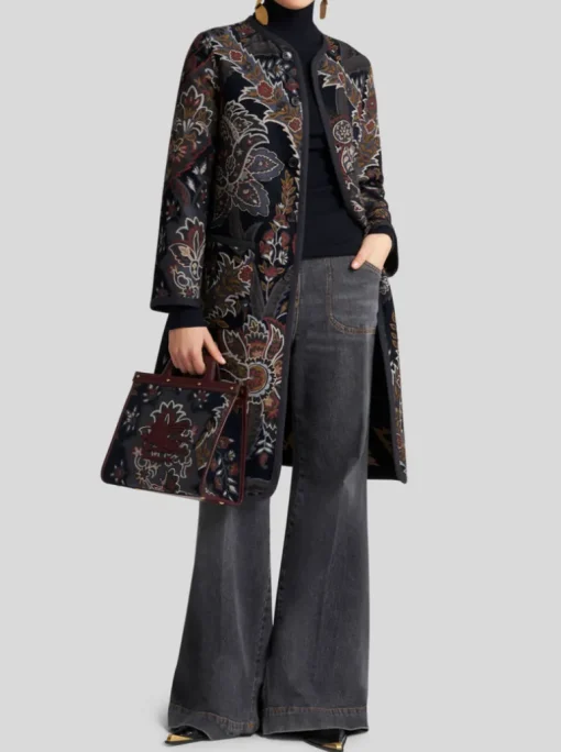 ETRO EMBROIDERED REVERSIBLE COAT - MULTICOLOR