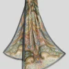 ETRO NEUTRA HAND-PATTERNED SCARF - BLACK