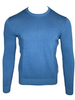 FEDELI CREW SWEATER - BLUE