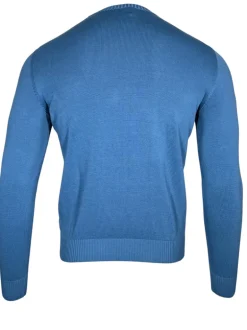 FEDELI CREW SWEATER - BLUE